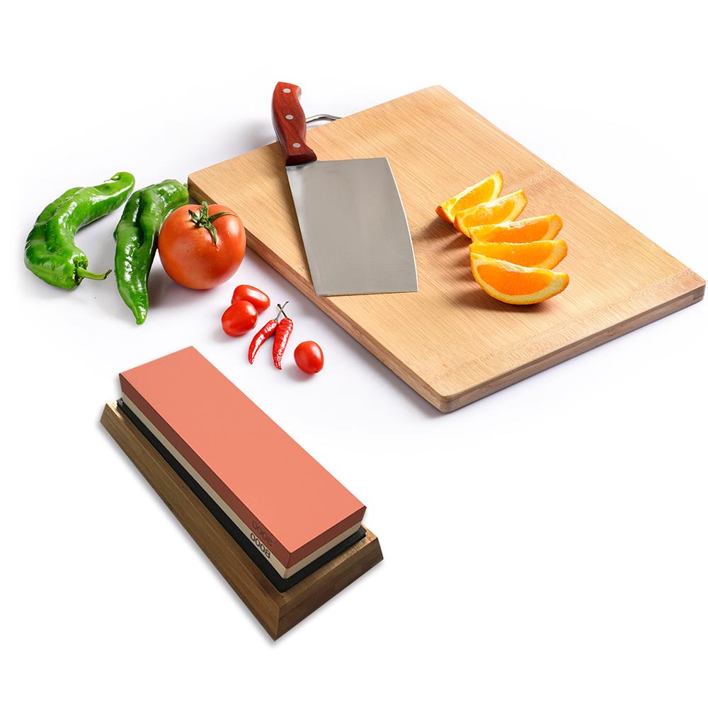 Bộ mài đá mài kép 3000/8000 với silicon chống trượt