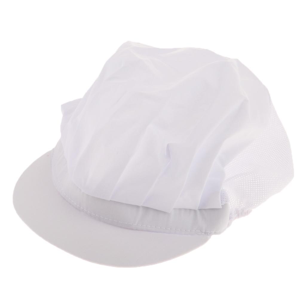 3 Pieces Chef Elastic Cap Hat Adjustable Men Women Kitchen Baker