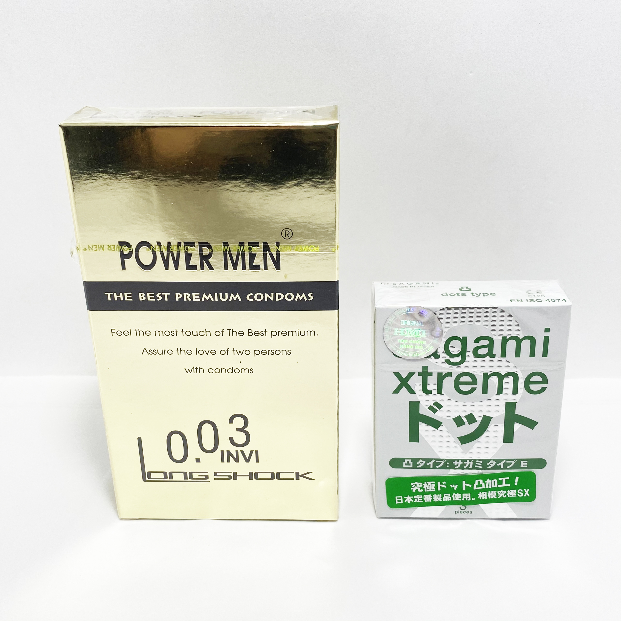 Bao Cao Su Cao Cấp Kéo Dài Thời Gian Power Men 0.03 Invisible - Siêu Mỏng chỉ 0.03mm - Tặng Bcs Sagami Hộp 3s - Che tên sản phẩm