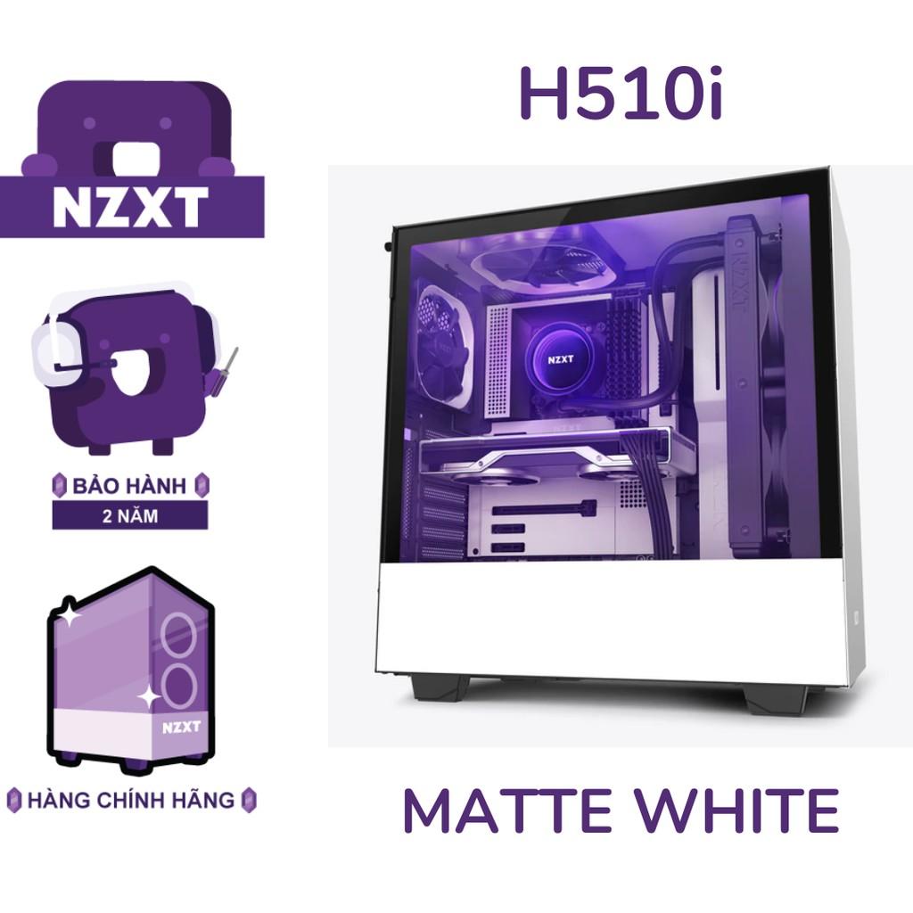 Vỏ Case Máy Tính NZXT H510i Màu Trắng Sần - Hàng Chính Hãng