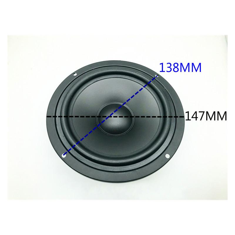 Sotamia 1PCS 5 inch loa loa loãng 4 8 ohm 60W Loa âm thanh Nhà hát Nhà cao su cạnh PP BASIN AUCEDO Color: 8 Ohm Speaker