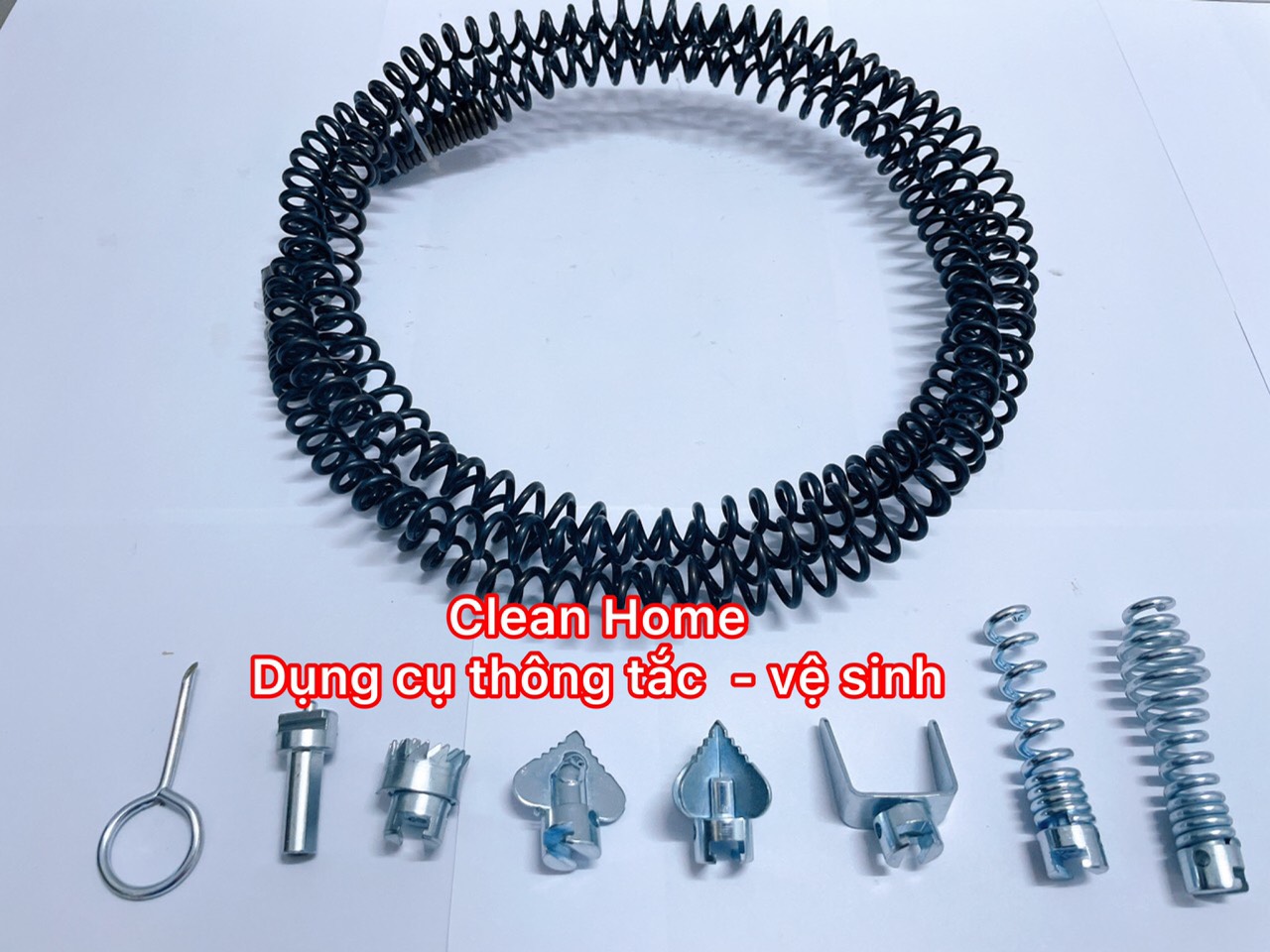 Dây Thông Cống Lò Xo Phi 16 Dùng Máy Khoan