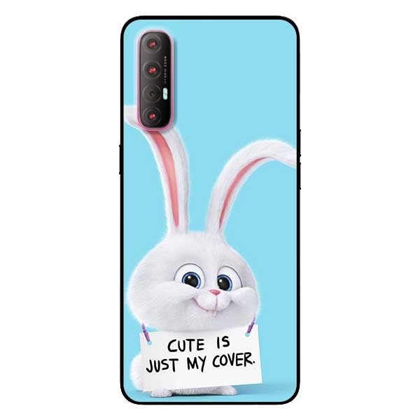 Ốp lưng dành cho Oppo Reno 3 Pro mẫu Thỏ Đeo Bảng