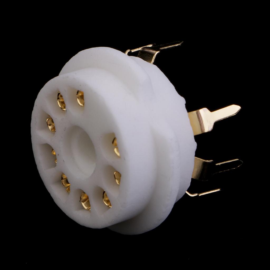 9pin PCB Mounting Vacuum Tube Socket GZC9-B-G For 12AX7,12AT7,12AU7,ECC83