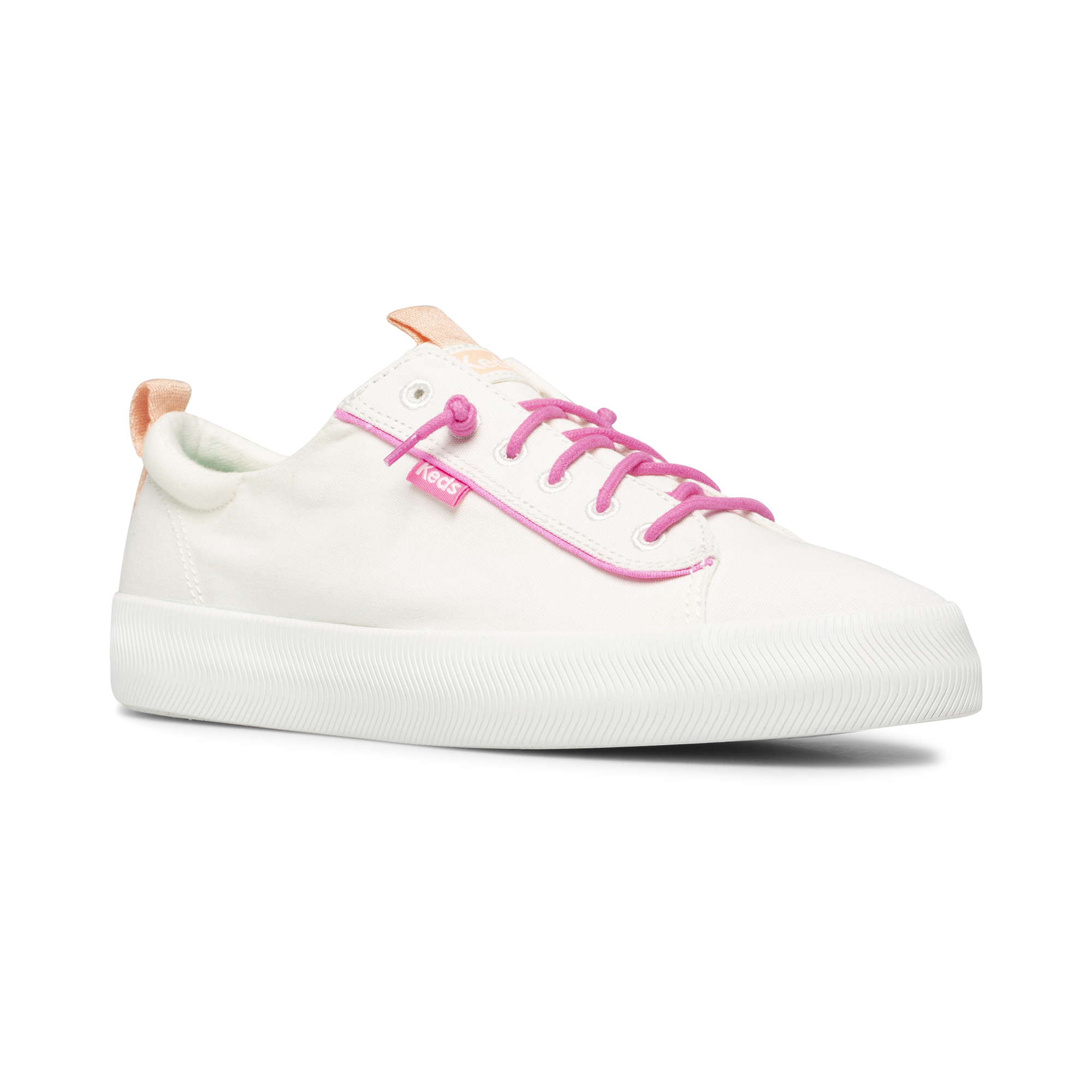 Giày Keds Nữ- Kickback Canvas Pop White- KD065967