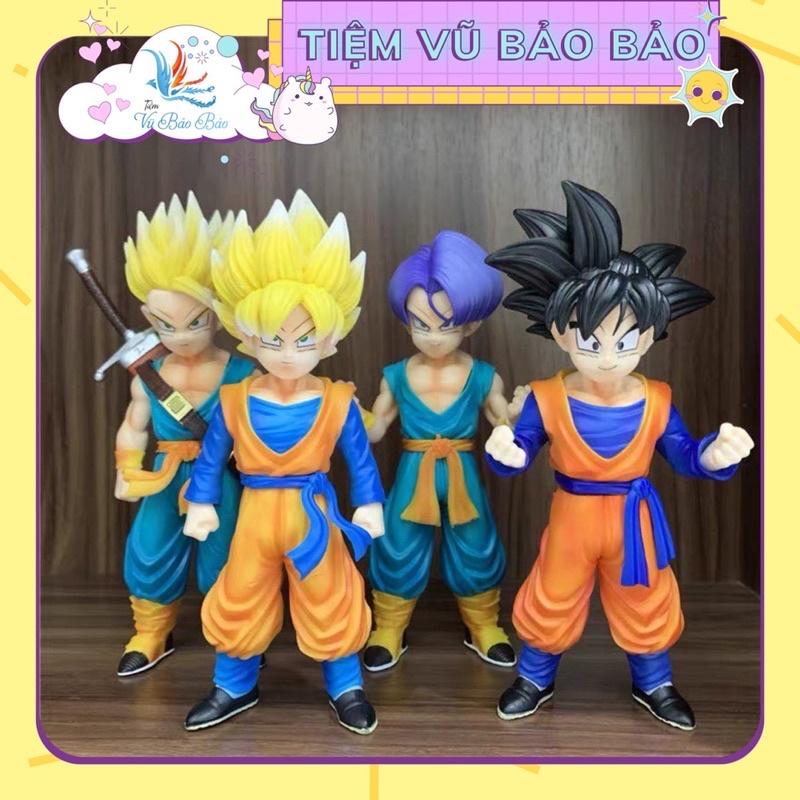 Mô Hình Dragon Ball Trunks Sun Wutian Wukong Yamu Tea Tea Godu làm bằng tay trang trí để bàn