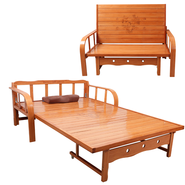 Sofa Tre, Chõng Tre Sofa Kết Hợp 2 Trong 1 Vật Liệu Tre Chắc Chắn, Bền, Chịu Lực Cao Chống Mối Mọt 100% Cật Tre