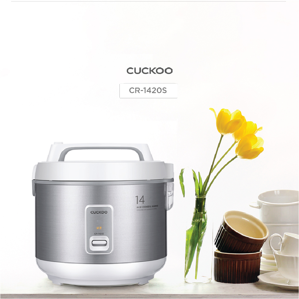 Nồi cơm điện Cuckoo 2.5 lít CR-1420/SIVNCV màu bạc - Hàng chính hãng