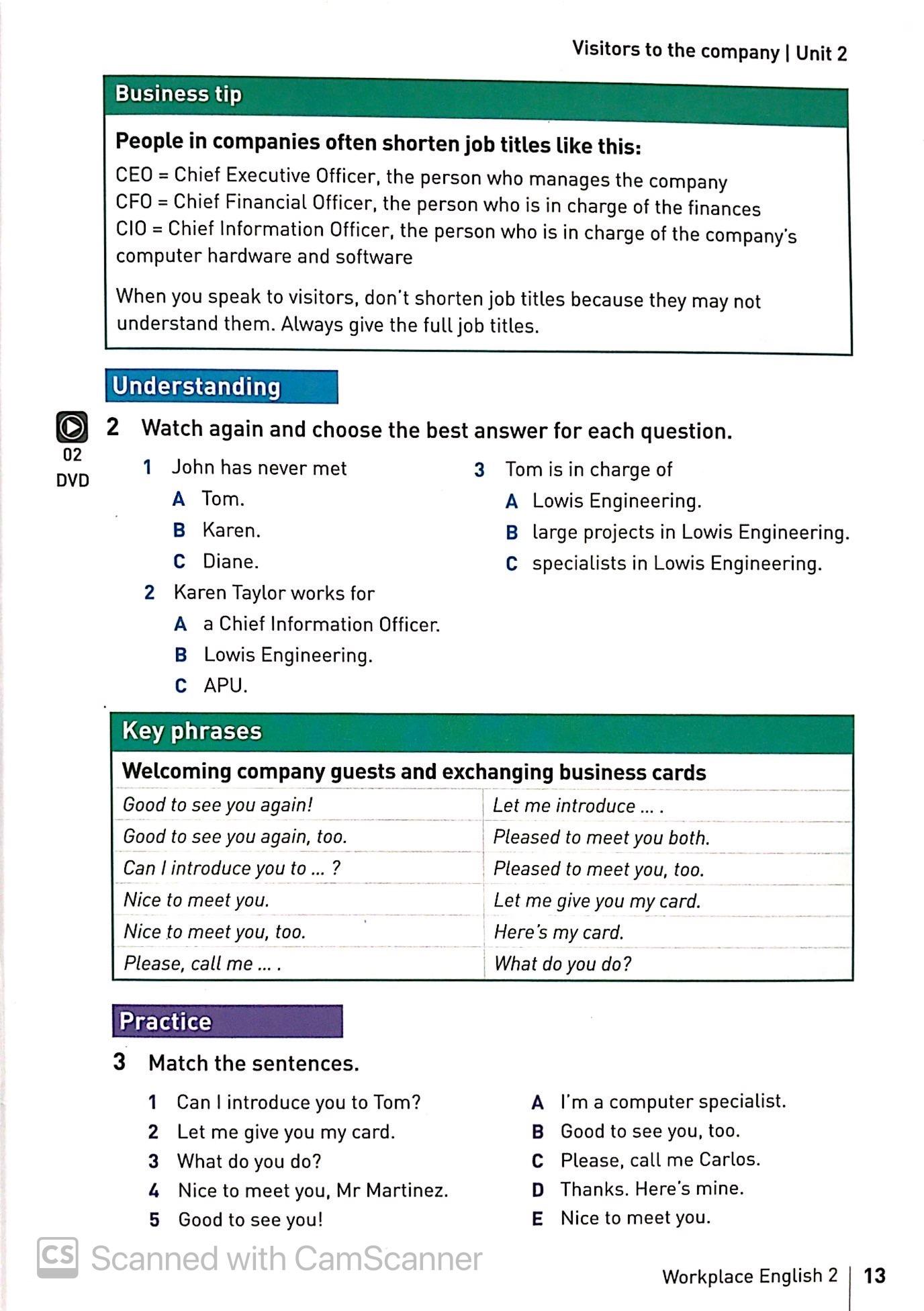 Collins English For Work - Workplace English 2