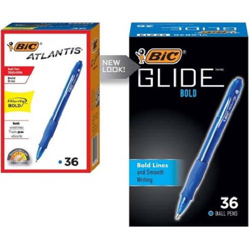 Bút bi Bút BIC Êm ái Mềm mướt Nhất Glide Retractable Ballpoint Pen, 1 cây màu Xanh, cỡ ngòi 1.6mm