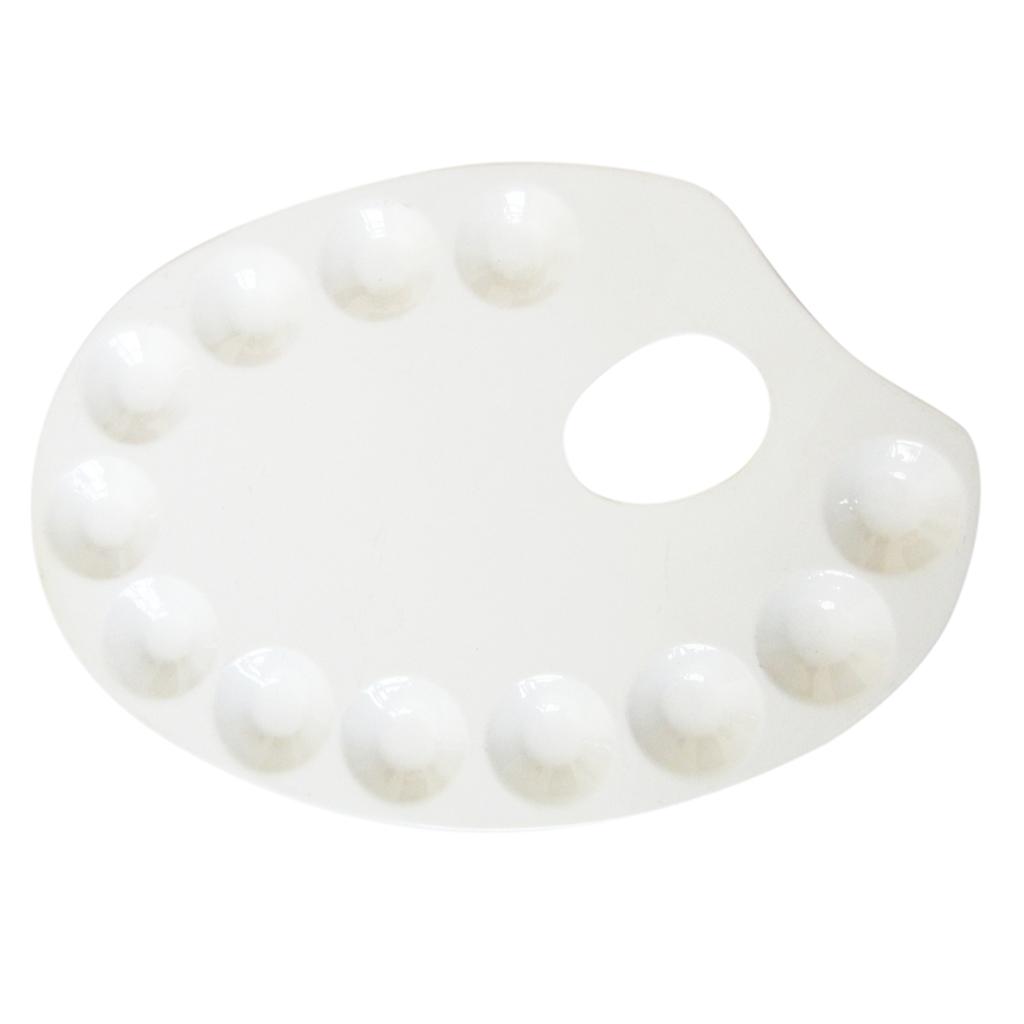 Hình Bầu Dục Kim Loại 12 Cũng Nghệ Sĩ Sơn Màu Nước Trộn Bảng Trang Điểm Khay