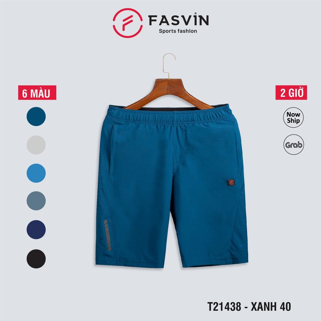 Quần short thể thao nam Fasvin T21438.HN vải co giãn thoải mái thiết kế mạnh mẽ khoẻ khoắn năng động