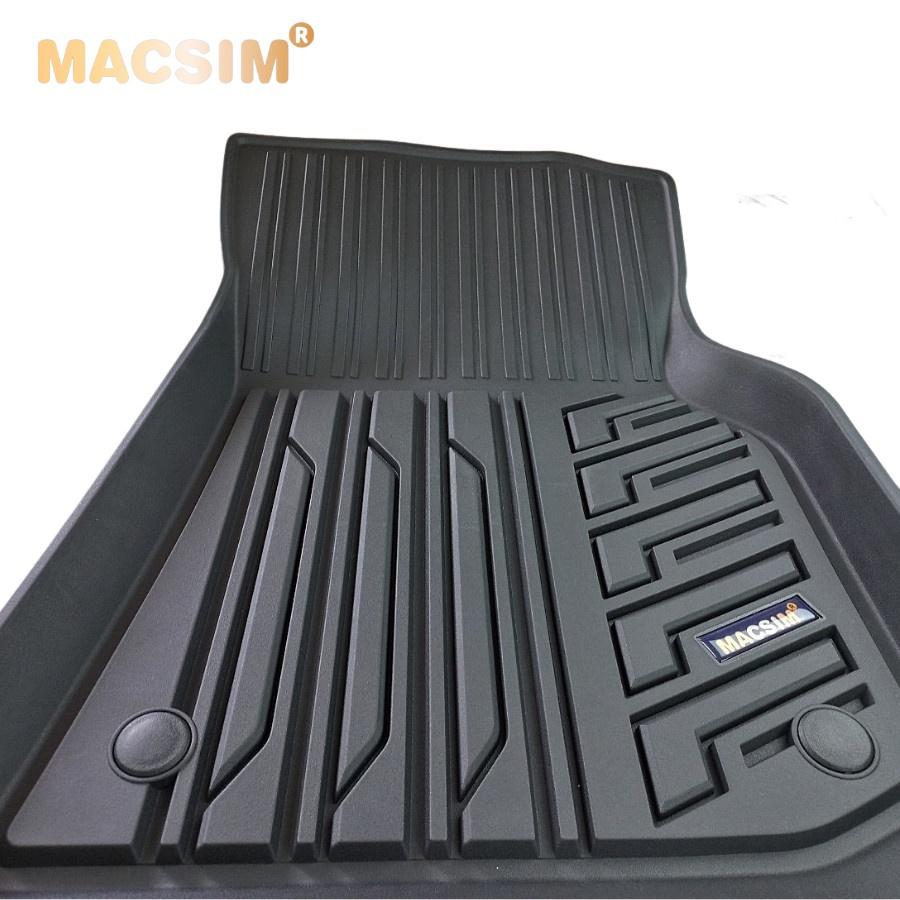 Thảm lót sàn xe ô tô BMW X3 2018- nay nhãn hiệu Macsim - chất liệu nhựa TPE đúc khuôn cao cấp - màu đen