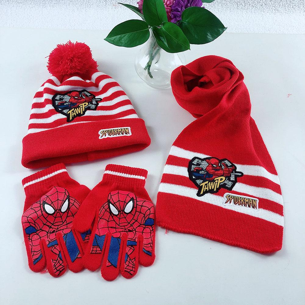 2020 Trẻ Em Khăn Choàng Nón Cho Bé Khăn Găng Tay Phù Hợp Với Mùa Thu Đông Trẻ Em Dệt Kim Bộ Đội Khăn Găng Tay Bộ Cotton Dễ Thương Bé Gái Bé Trai cổ