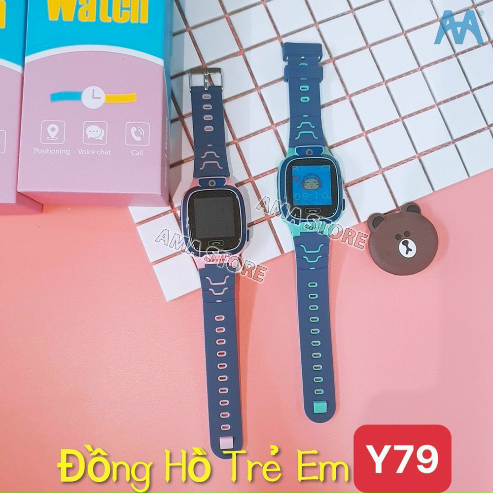 Hình ảnh Đồng Hồ Thông Minh Định vị Trẻ em AMA Watch Y79 Pin khỏe Ngôn ngữ Tiếng Việt sài Sim 4G gọi Điện thoại 2 chiều Hàng nhập khẩu