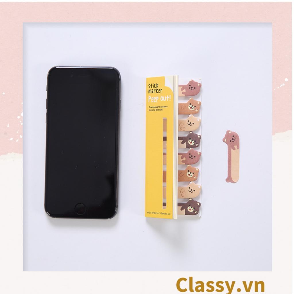 80 miếng Giấy note ghi nhớ mini Classy Post-It, hình pets dễ thương sáng tạo tiện dụng; kích thước PK641