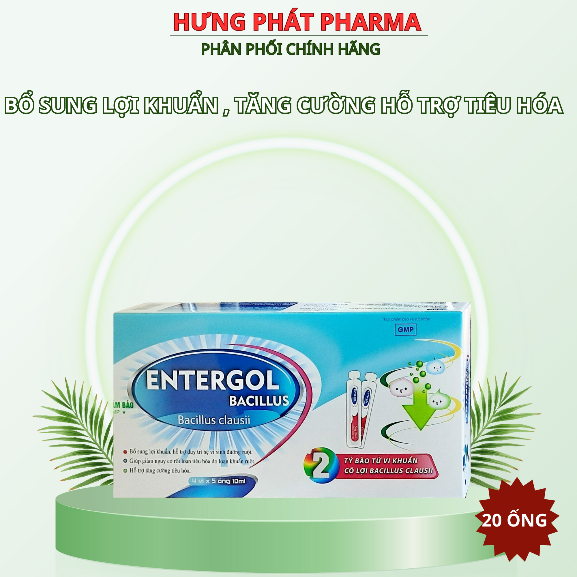 Men tiêu hóa ENTERGOL KOREPLUS Hải Linh