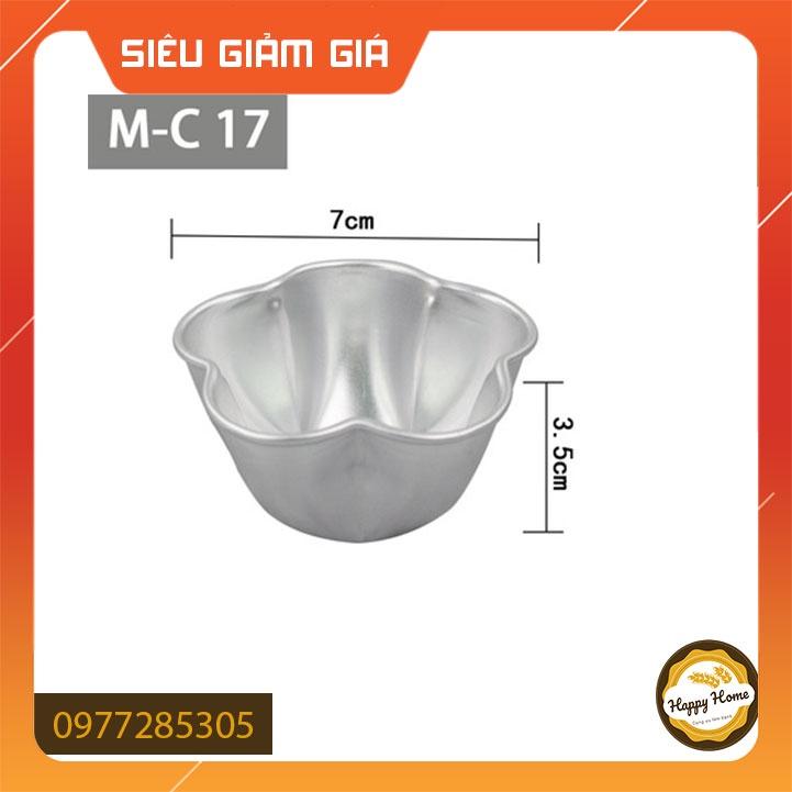 Khuôn tart nhôm hoa nhỏ M-C17 giá rẻ xinh xắn