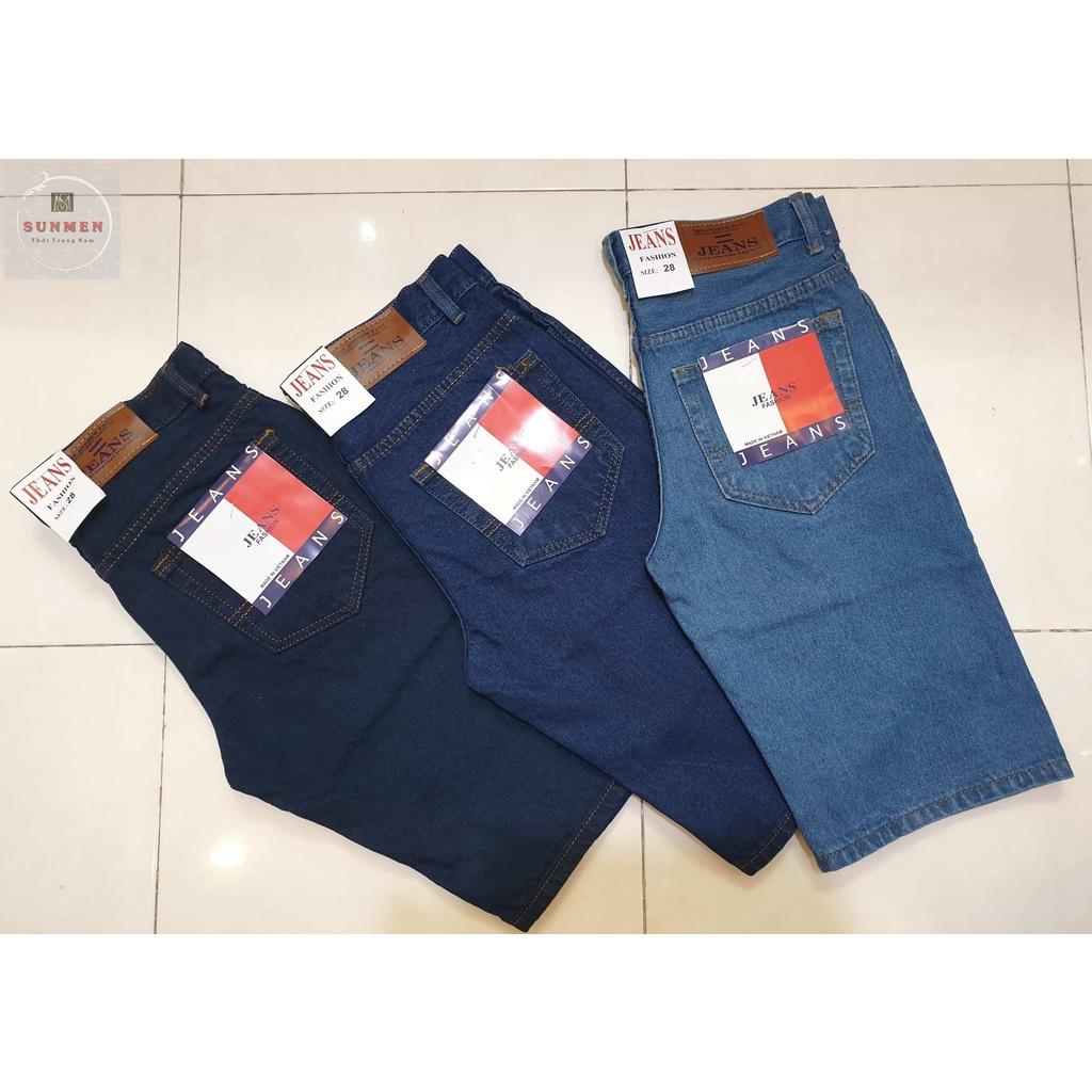 Quần Jean Lửng Nam-Quần Short Jean Nam Cao Cấp SUNMEN-Hàng VNXK 100