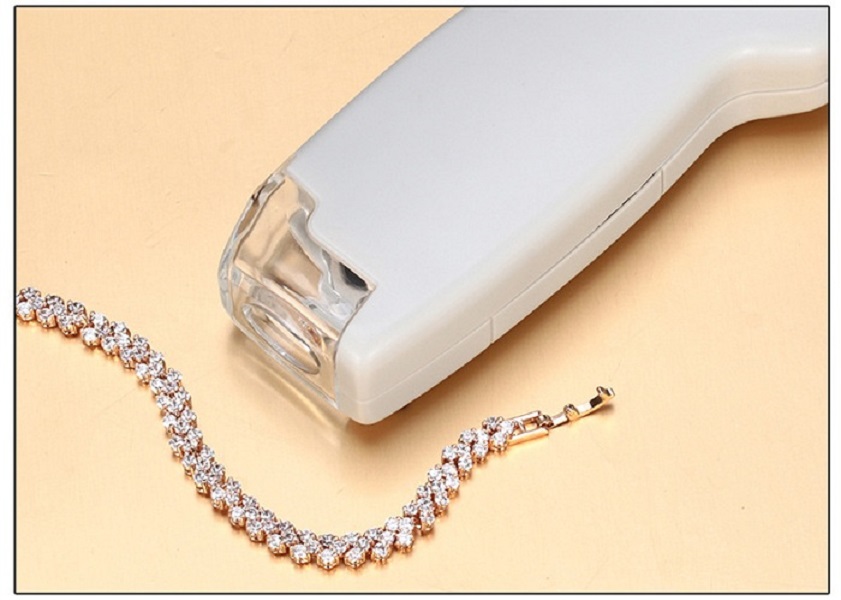 Kính lúp mini cầm tay 100X có đèn LED hỗ trợ để soi mẫu