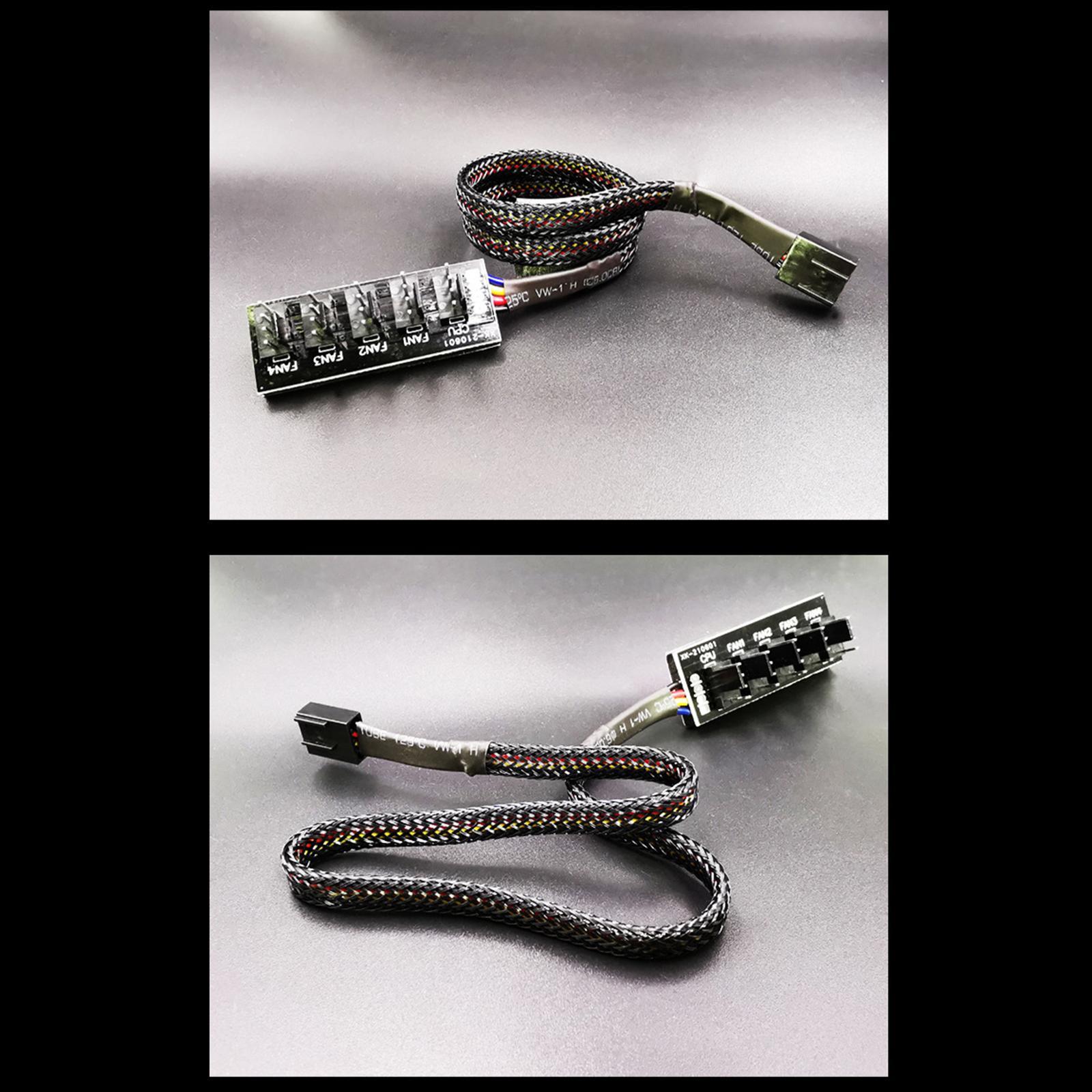 1PC 5V Fan Splitter 4 Pins Fan Splitter CPU Cooler
