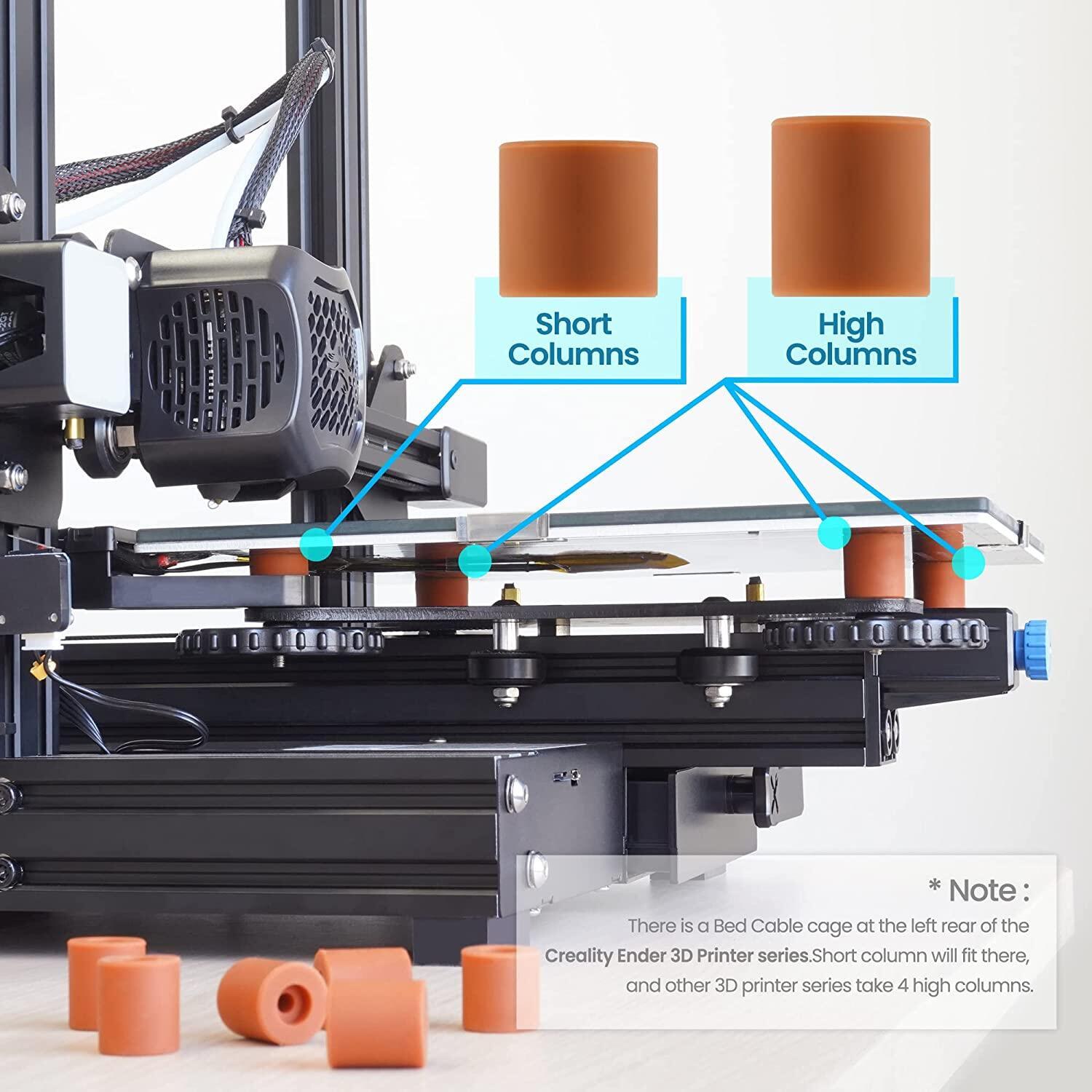 4 Heatbed Silicone San Bằng Cột Gắn Chiều Cao 16/18 Mm Đệm Silicon Chịu Nhiệt Cho CR-10/Ender 3 Series 3D Máy In