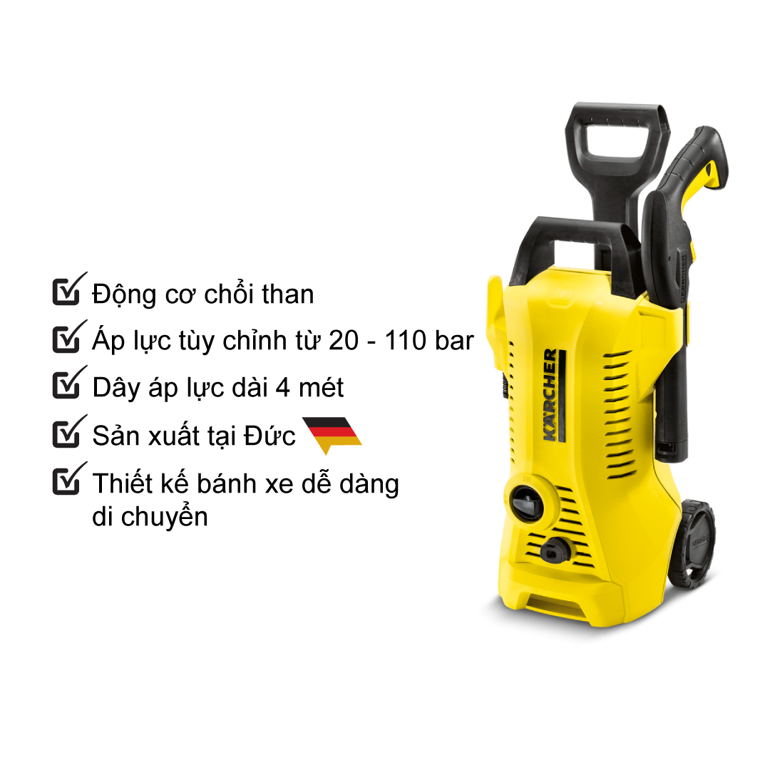 Máy Phun Rửa Áp Lực Cao  Karcher K 2 Full Control Car