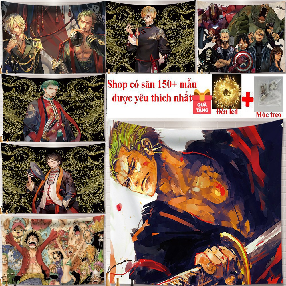 Vải Treo Tường Anime One Piece Decor Phòng Chọn Lọc Những Bản Đẹp
