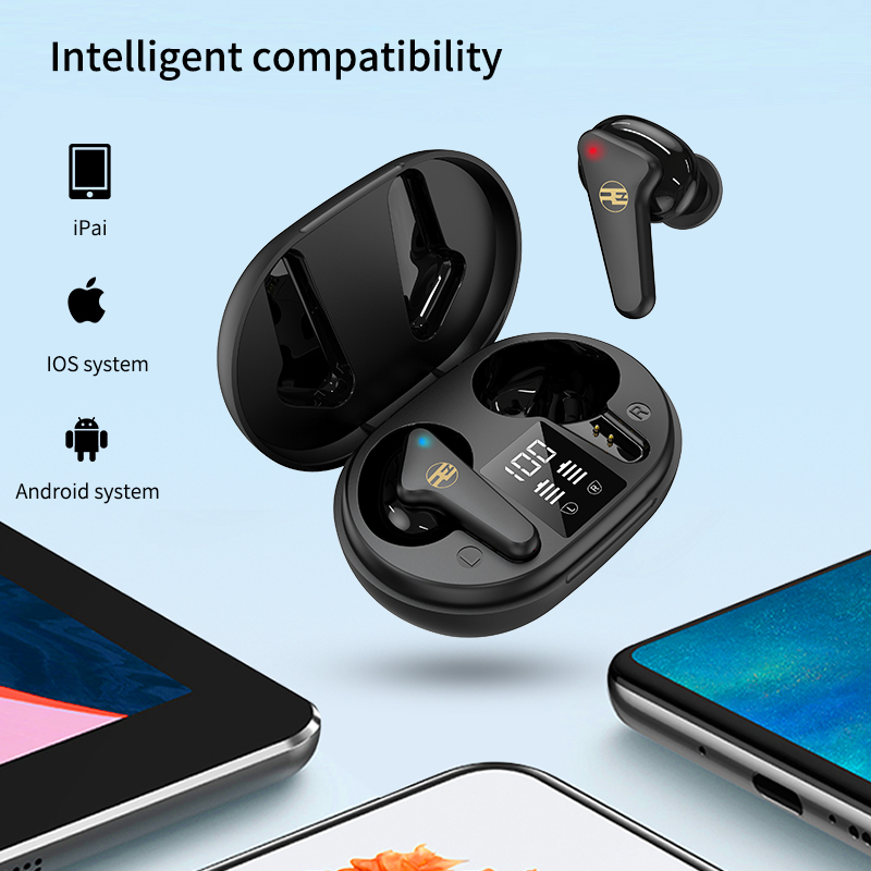 Tai Nghe Bluetooth Nhét Tai True Wireless Không Dây  Reroka T-Torpedo 2021 Cảm Ứng Vân Tay Âm Thanh Hi-Fi  Bass Cực Mạnh Pin Trâu Hiển Thị Mức Pin Đèn Led Chống Ồn Chống Nước  Kiểu Dáng Thể Thao Đeo Chắc Tai Nhiều Màu- Hàng Chính Hãng