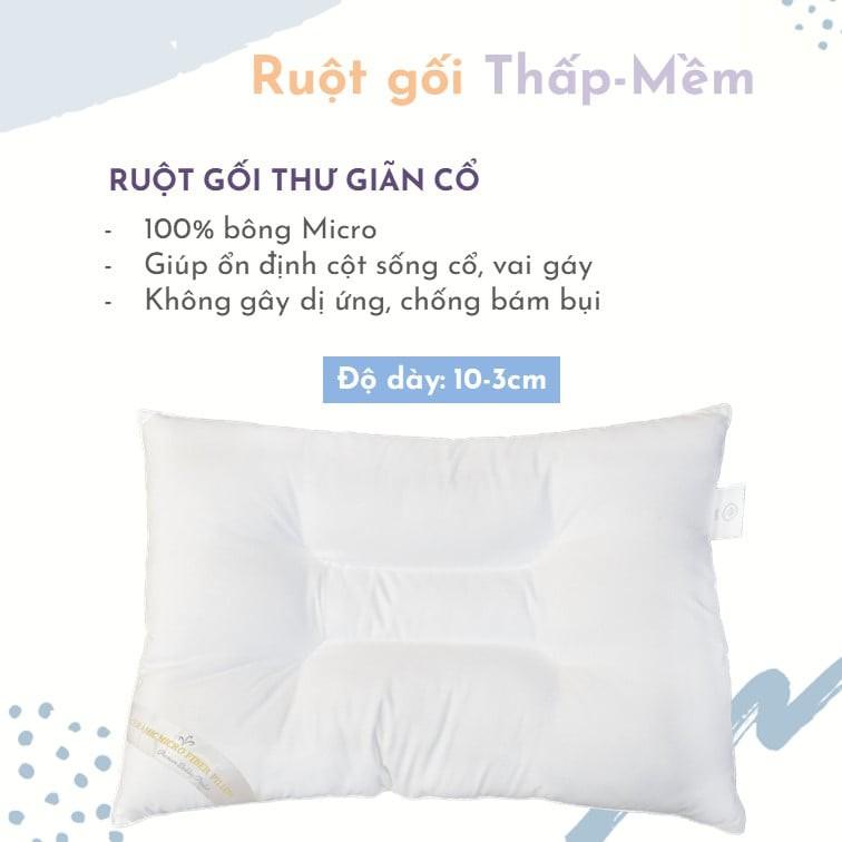 Ruột gối đầu thư giãn cổ 45*65cm EVERON