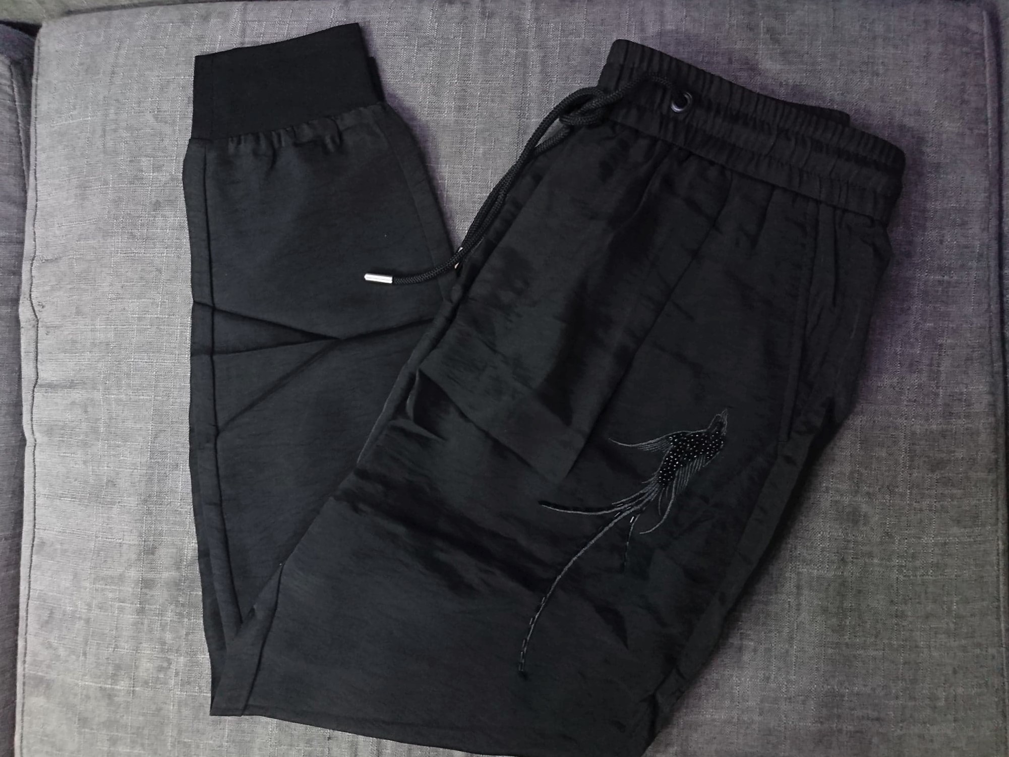 quần jogger họa tiết hình chim