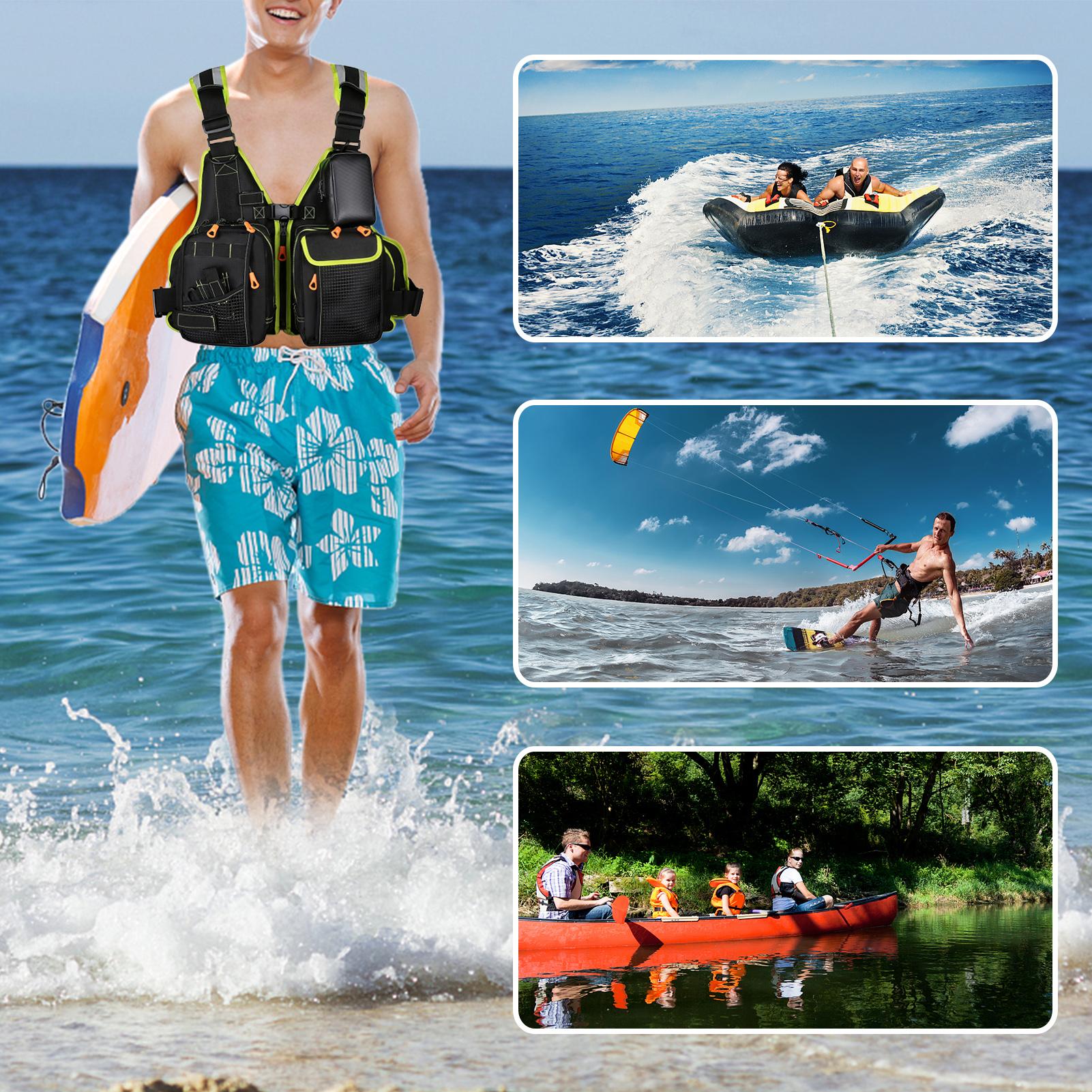 Fishing Life Jacket Adult Life Vest Survival Jacket Safety Float Suit for Water Sports Kayaking Surfing Life Jacket