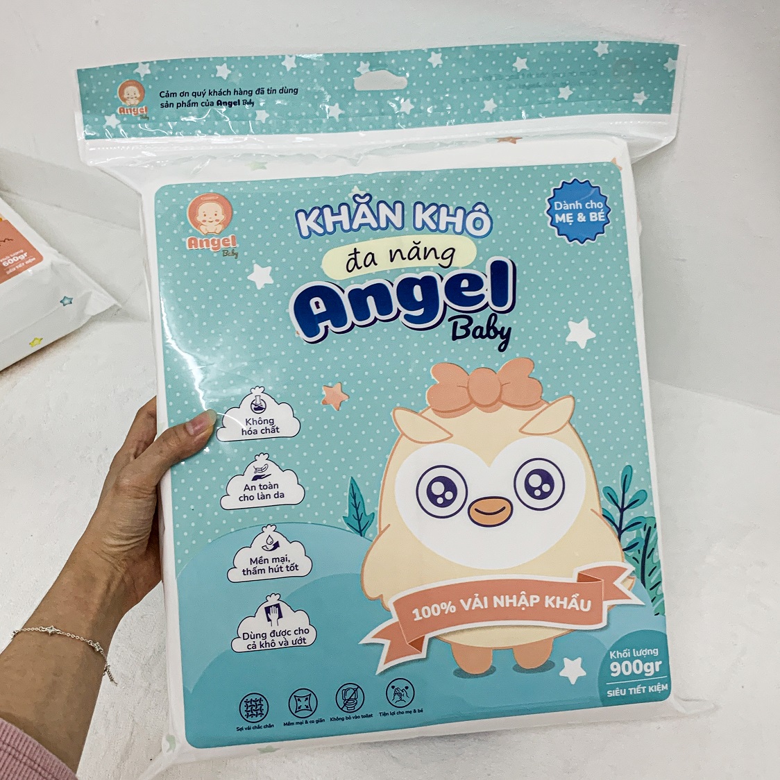 Khăn khô đa năng, khăn lau cho bé, khăn tẩy trang đa năng