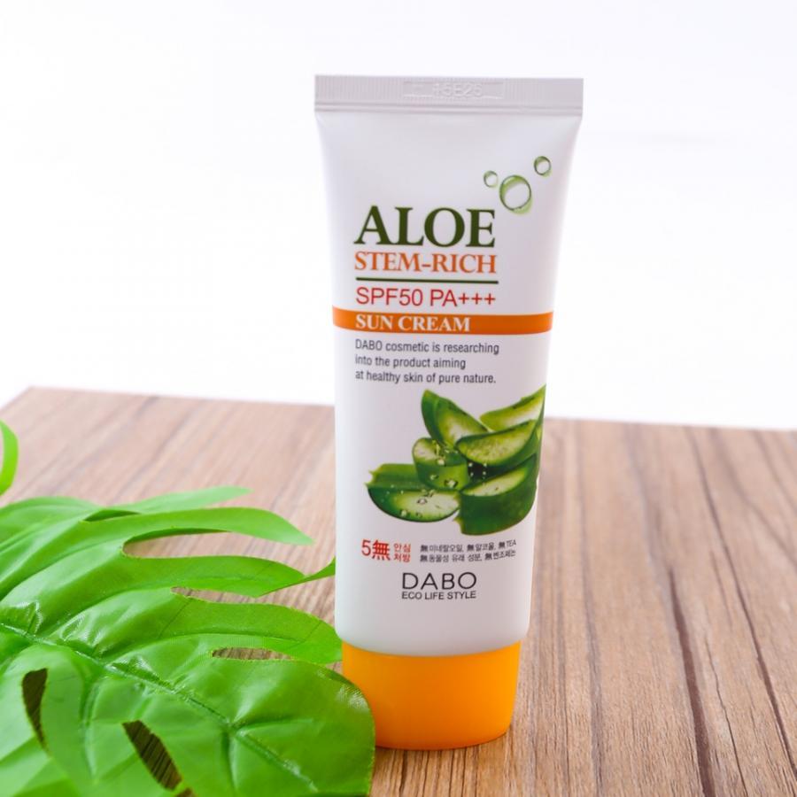 Kem chống nắng Dưỡng da Lô Hội - DABO Aloe Stem Rich SPF50 PA+++