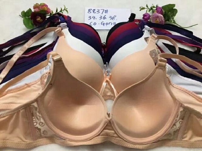 Áo lót nữ mỏng thun lạnh trơn có gọng nâng ngực 8837 — Đệm mỏng, ôm nịnh ngực, thoáng mát (Size 34/36/38)