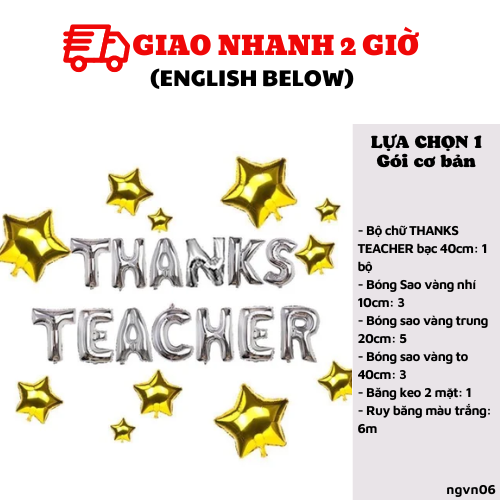Bộ bóng trang trí phụ nữ việt nam màu vàng 20-10 ngvn06