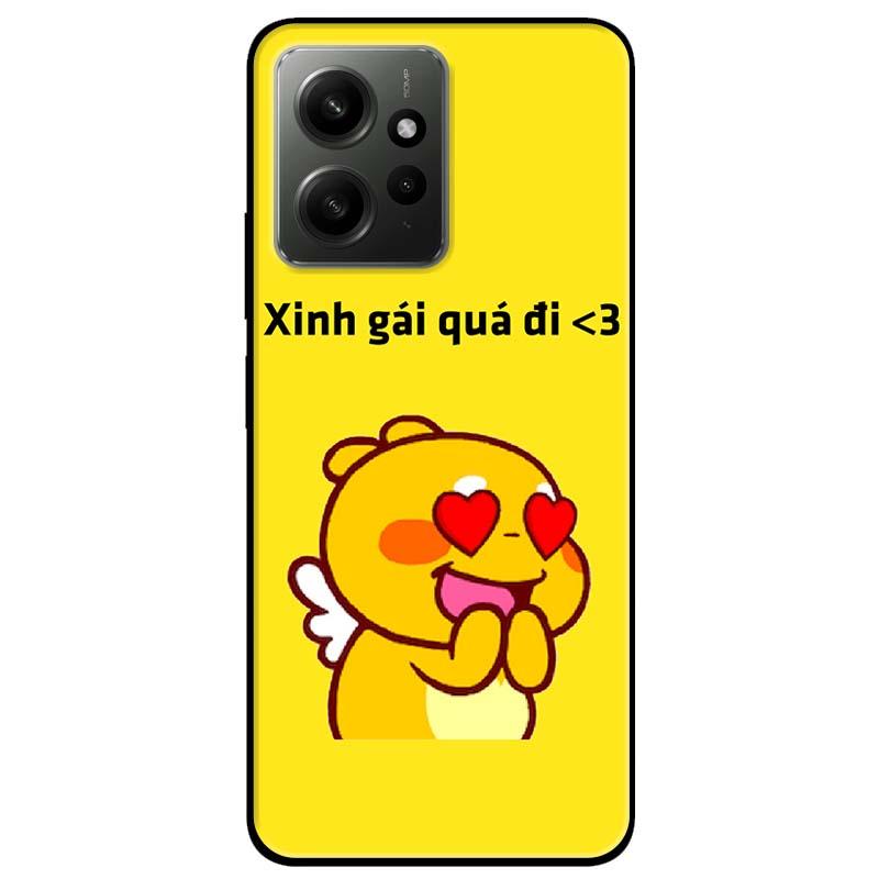 Ốp lưng dành cho Redmi Note 12 - Redmi Note 12 Pro 4G - Redmi Note 12 Pro 5G - Xinh Gái Quá - Hàng Chính Hãng