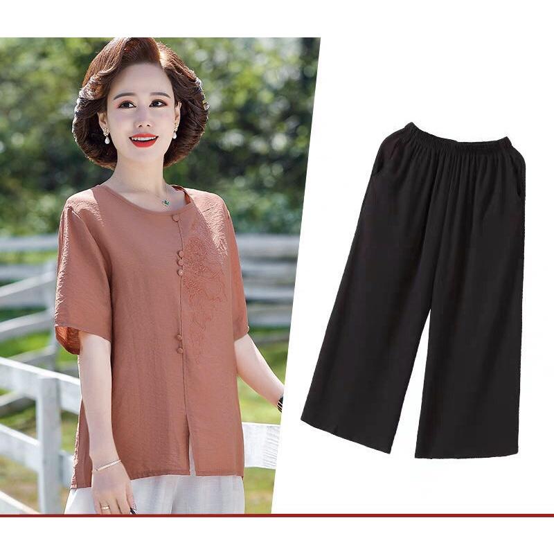 ️CÓ BIG SIZE️SET BỘ TRUNG NIÊN MÙA HÈ TẶNG MẸ THỜI TRANG, LỊCH SỰ , ÁO TRUNG NIÊN TẶNG MẸ, TẶNG BÀ MÙA HÈ