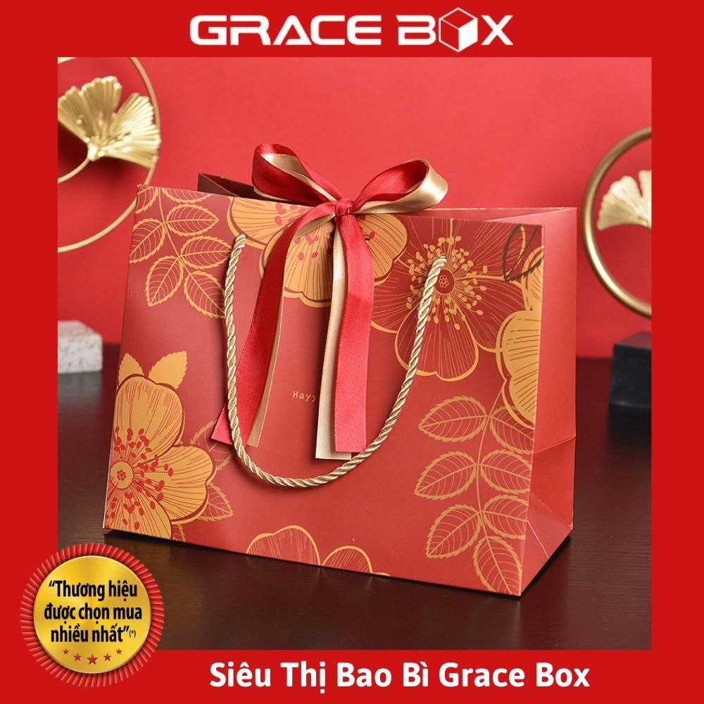 Túi Giấy Quà Tặng Phong Cách Á Đông Sang Trọng - Nhiều Kích Thước - Siêu Thị Bao Bì Grace Box