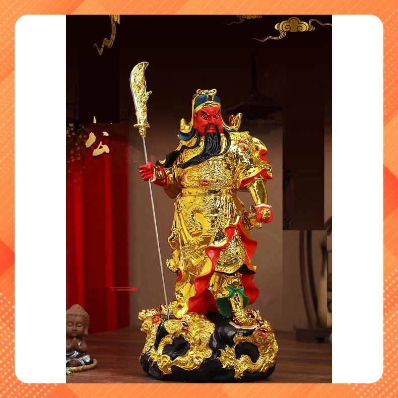 Tượng Phật Quan Công Wu Caishen Quan Erye cửa hàng thờ cúng tại nhà Quan Công tượng thần may mắn