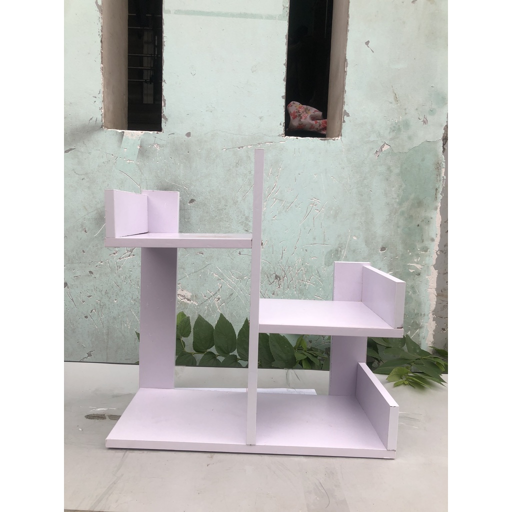 Kệ xương rồng Mini, kệ sách gỗ để bàn tiện lợi trang trí bàn làm việc để sách, để đồ đa năng 40x17x40 TAGO26