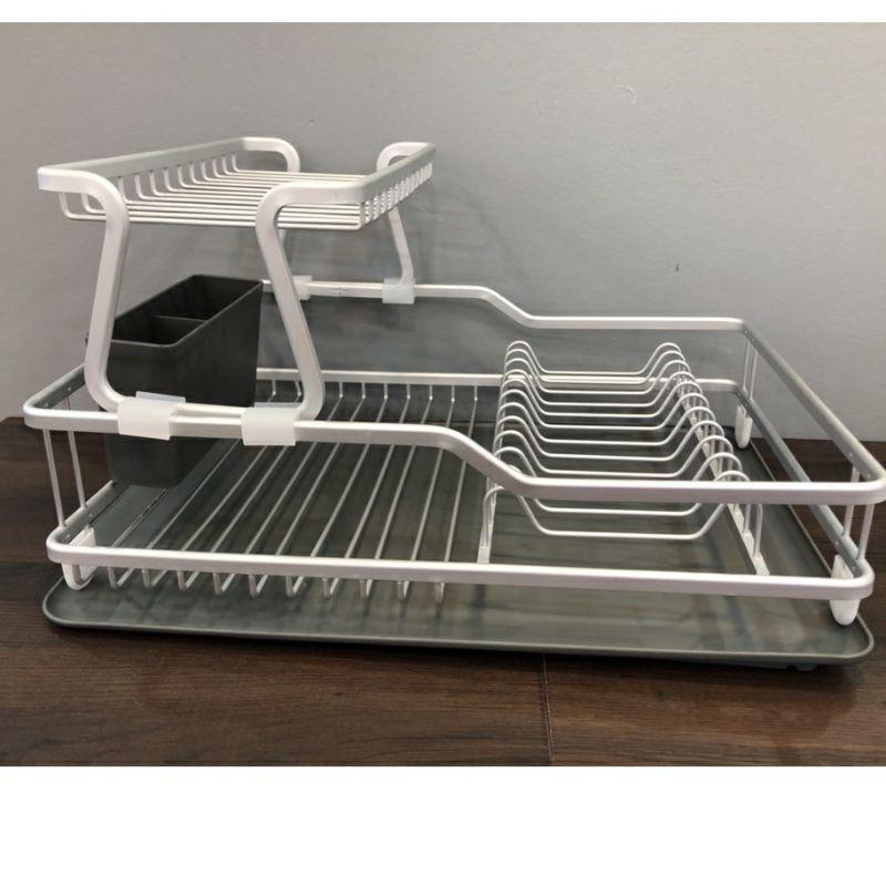 Kệ Bát Đĩa 2 Tầng Bằng Nhôm Cao Cấp LDR207GRY