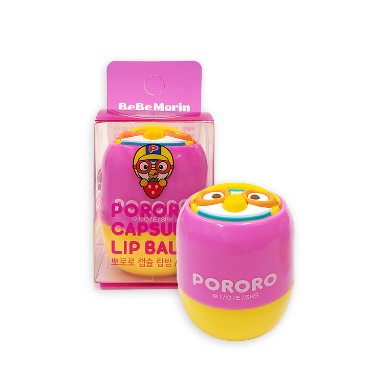 Son dưỡng môi trẻ em Pororo Capsule Lip Balm dưỡng ẩm hiệu quả an toàn cho bé Hàn Quốc 5,8g