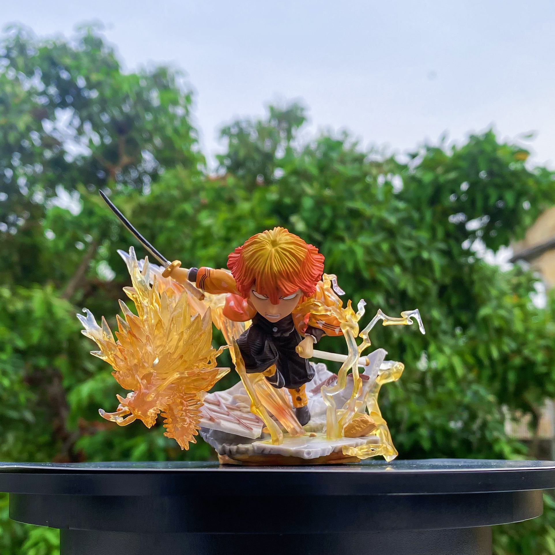 Mô hình chibi Agatsuma Zenitsu Diệt Quỷ Kimetsu No Yaiba siêu nét