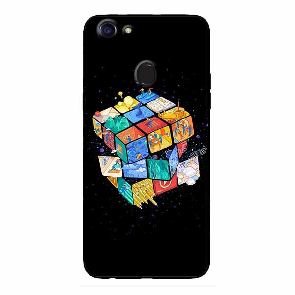 Ốp lưng in cho Oppo F7 Rubik Vũ Trụ