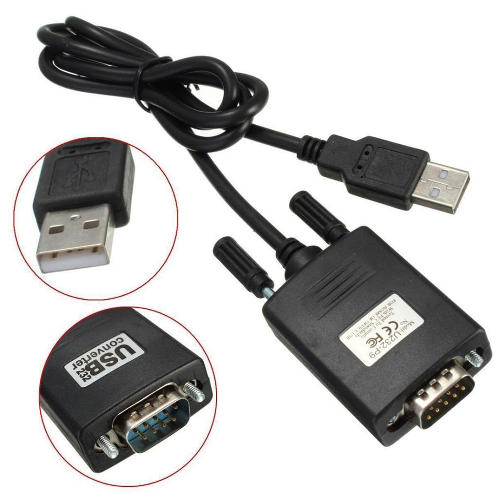 USB 2.0 to RS232 DB9 Serial Adapter for Windows 98/ Se/ ME/ 2000/ XP/Vista