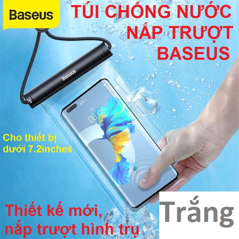 Túi chống nước cho điên thoại nắp trượt hình trụ mới Baseus Slip Cover -Hàng chính hãng