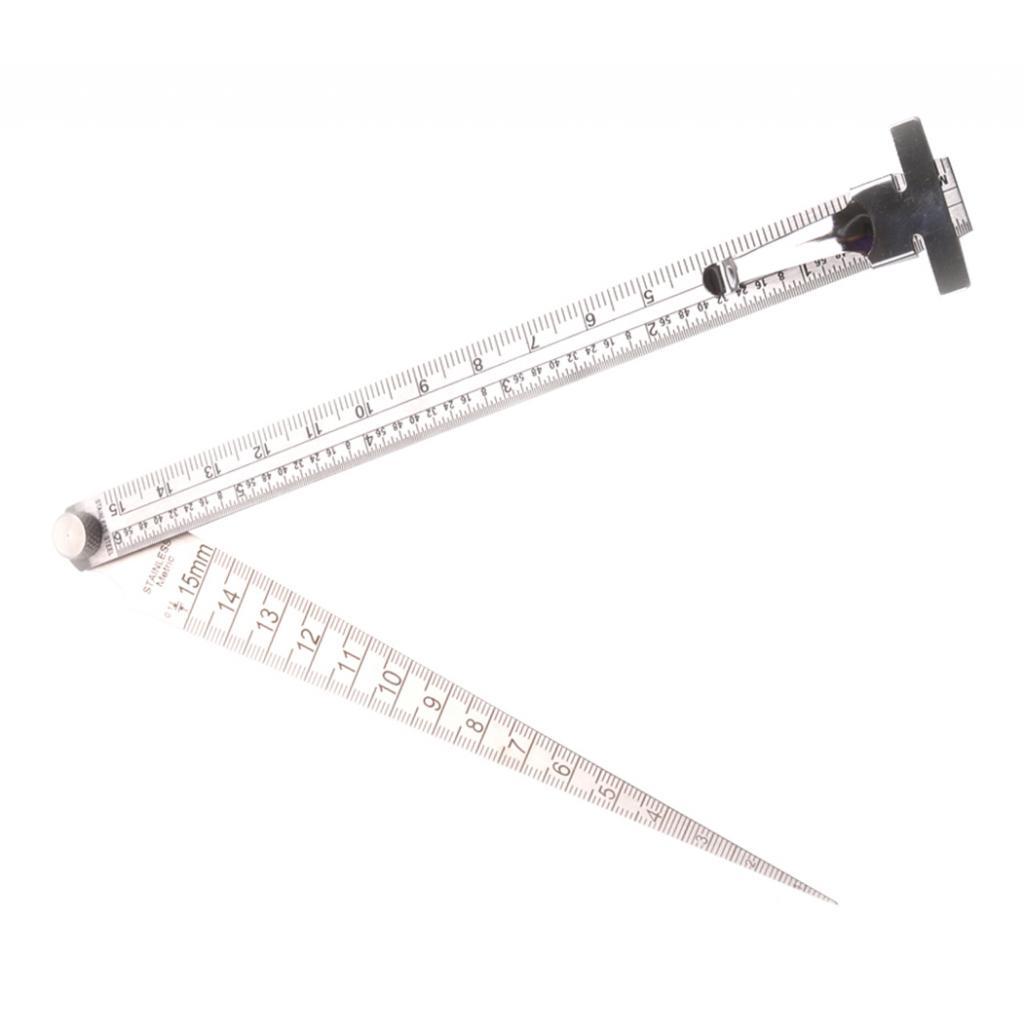 Foldable Set Double Side Ruler&Straight Ruler Measuring Tools Gauge