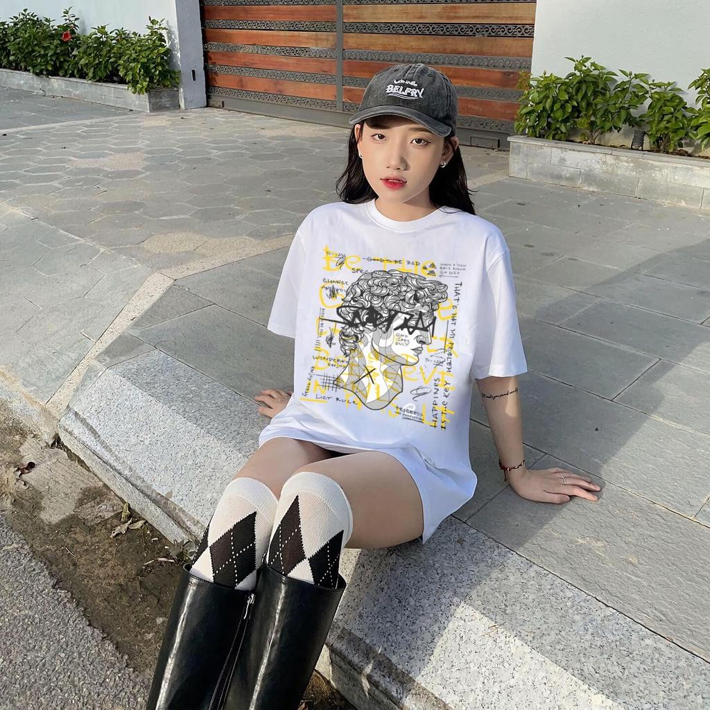 Áo thun unisex form rộng chất vải cotton 100%