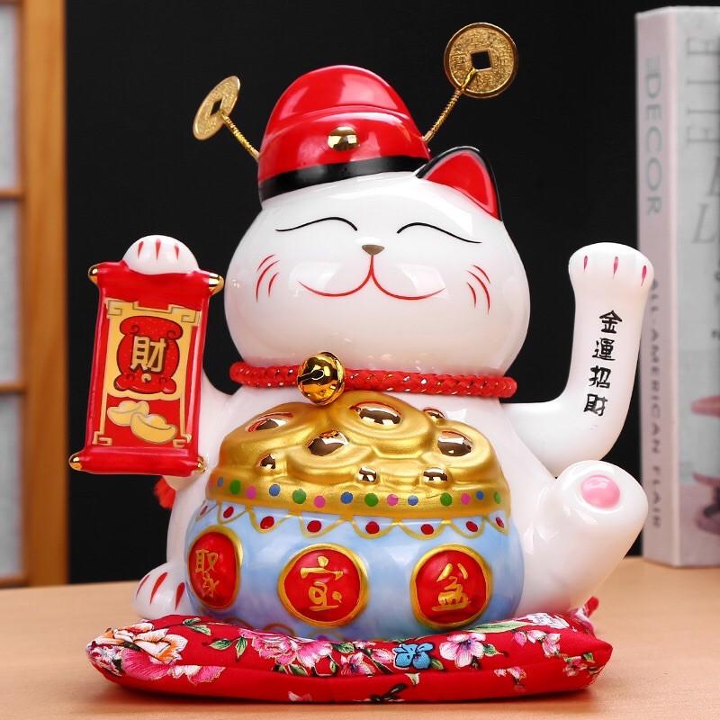 Mèo thần tài, mèo neko maneki 22cm